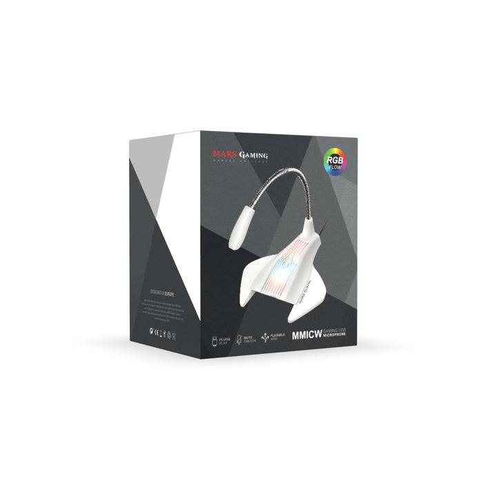 EAN 4710562757682 - Mars Gaming MMICW micrófono Blanco Micrófono de superficie para mesa imagen 7