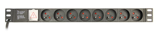 EAN 8716309116817 - Gembird EG-PDU-014-F unidad de distribución de energía (PDU) 8 salidas AC 1U Negro imagen 1