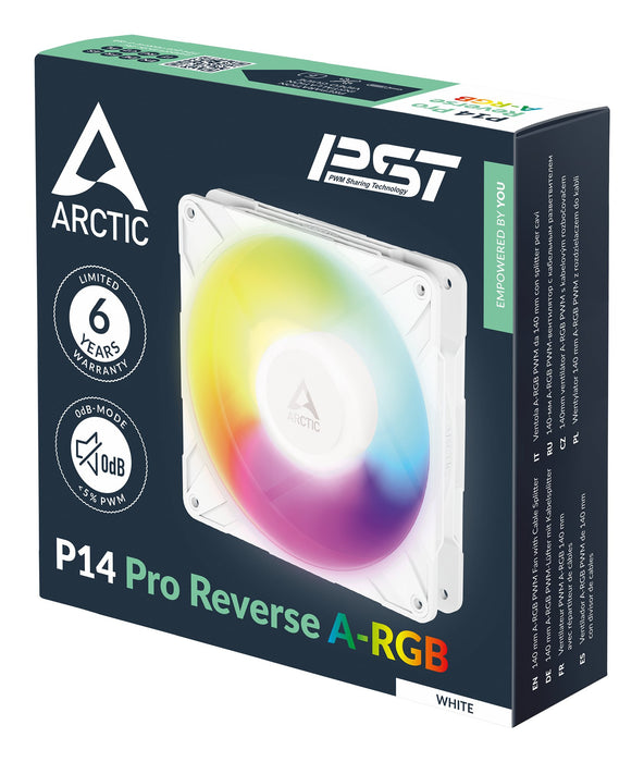 EAN 4895265000751 - ARCTIC Freezer P14 Pro Reverse A-RGB (White) Carcasa del ordenador Ventilador 14 cm Blanco 1 pieza(s) imagen 6