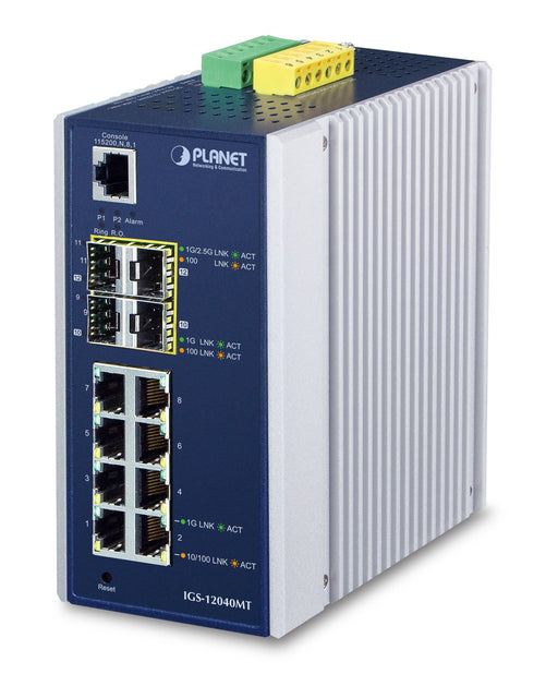 EAN 4711605281010 - PLANET IGS-12040MT switch Gestionado L2+ Gigabit Ethernet (10/100/1000) Azul, Blanco imagen 1