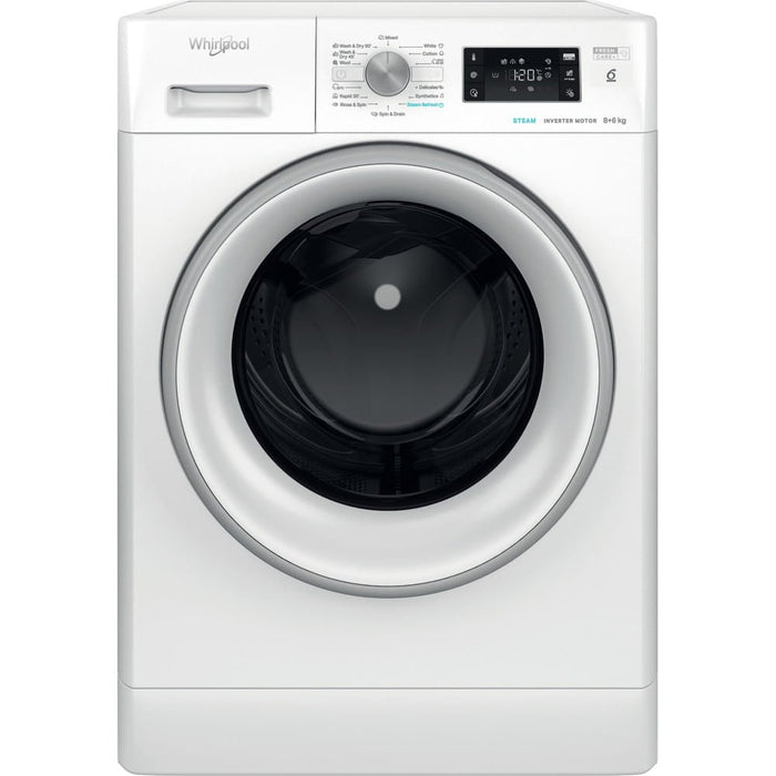 EAN 8003437057328 - Whirlpool FFWDB 864489 SV EE lavadora-secadora Independiente Carga frontal Blanco C imagen 2