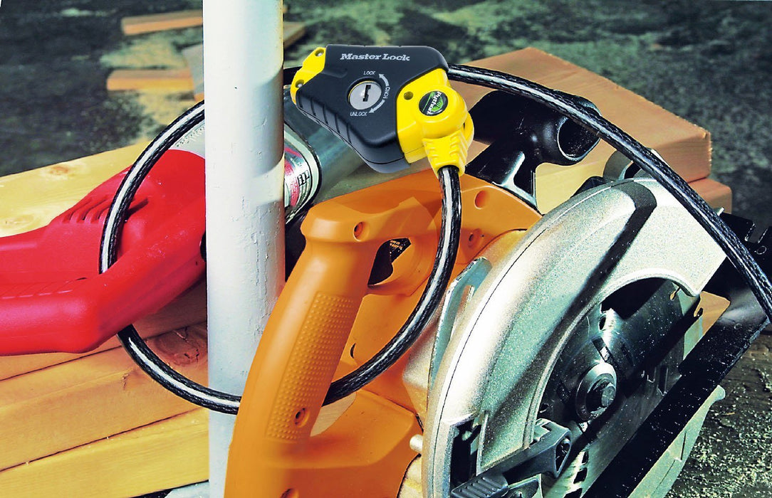 EAN 3520190925459 - MASTER LOCK 8433EURD cable antirrobo Negro, Amarillo 1,8 m imagen 2