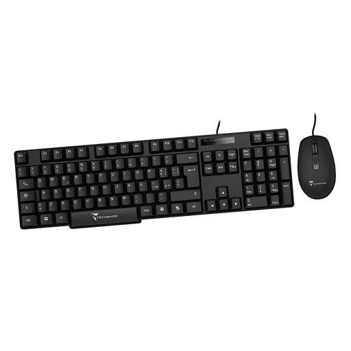 EAN 8099990145084 - Techmade TM-KB828+M102 teclado Ratón incluido Universal USB Italiano Negro imagen 1