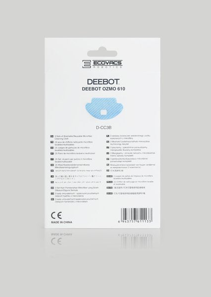 EAN 6943757611133 - Ecovacs D-CC3B accesorio y suministro de vacío Bayeta para mopa Robot aspirador imagen 3