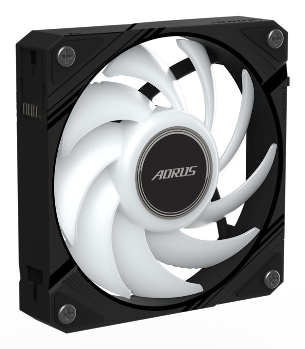 EAN 4719331555184 - GIGABYTE AORUS EZ CHAIN FAN 120 Placa base Ventilador 12 cm Negro 1 pieza(s) imagen 6