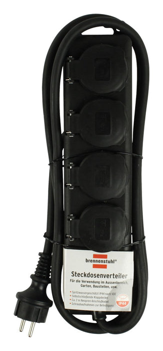 EAN 4007123575930 - Brennenstuhl 1159960 limitador de tensión Negro 4 salidas AC 230 V 2 m imagen 2