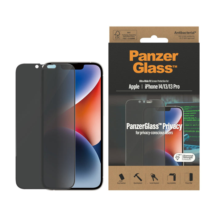 EAN 5711724127717 - PanzerGlass ® Privacy Screen Protector iPhone 14 | 13 | 13 Pro | Ultra-Wide Fit Protector de pantalla App imagen 3