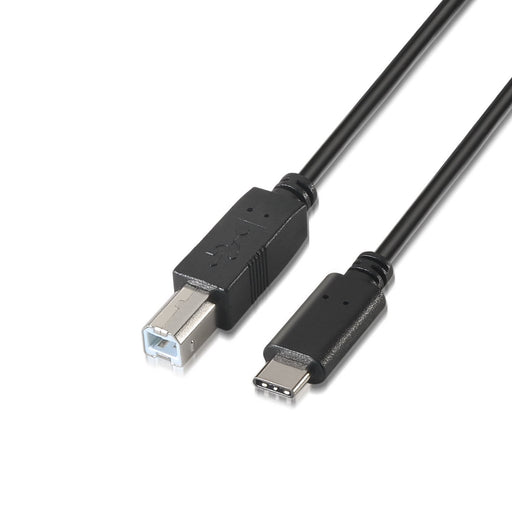 EAN 8436574700527 - AISENS A107-0053 cable USB USB 2.0 1 m USB C USB B Negro imagen 1