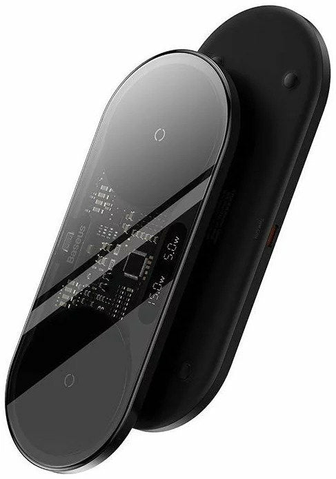 EAN 6932172612672 - Baseus 2In1 20W Digital Led Display Auriculares, Auriculares, Smartphone Negro USB Cargador inalámbrico I imagen 5