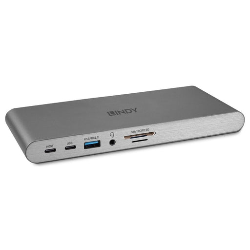 EAN 4002888433495 - Lindy 43349 base para portátil y replicador de puertos Alámbrico USB 3.2 Gen 1 (3.1 Gen 1) Type-C Plata imagen 1