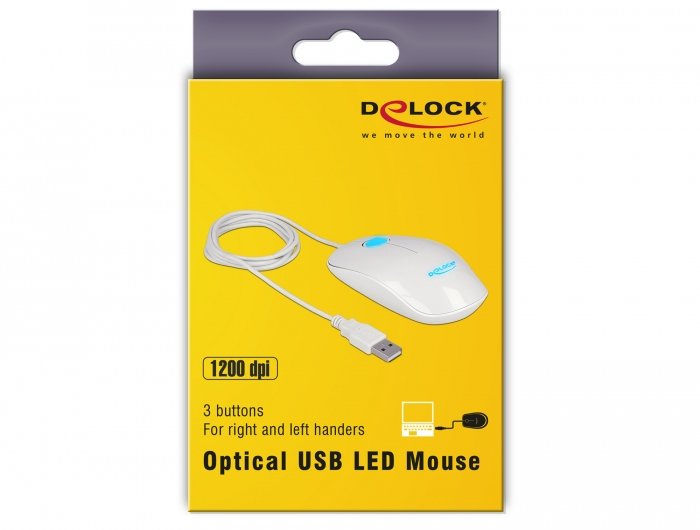 EAN 4043619125371 - DeLOCK 12537 ratón Oficina Ambidextro USB tipo A Óptico 1200 DPI imagen 4