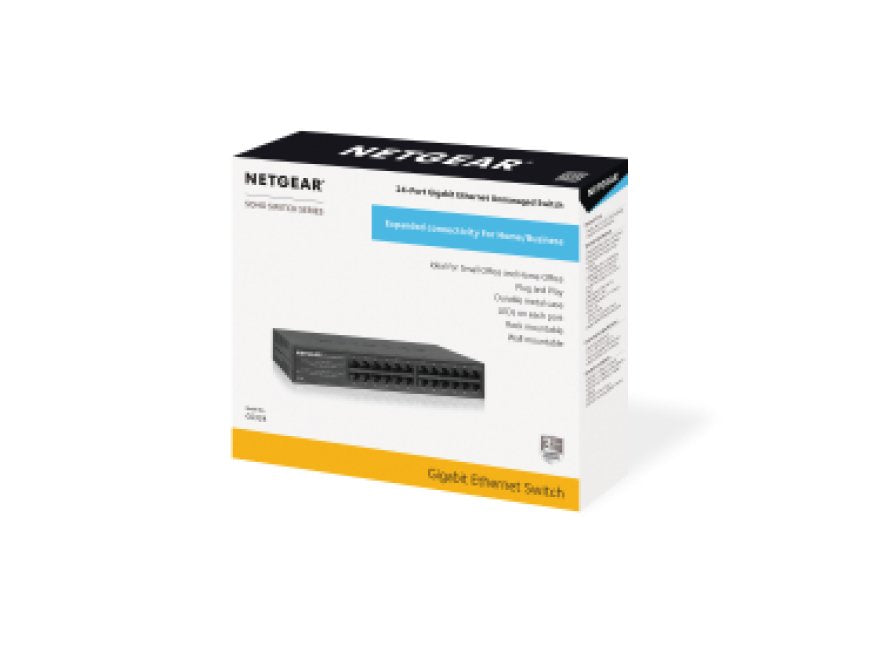 EAN 0606449152012 - NETGEAR GS324 No administrado Gigabit Ethernet (10/100/1000) Negro imagen 5