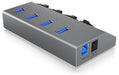 EAN 4250078164883 - ICY BOX IB-HUB1405 USB 3.2 Gen 1 (3.1 Gen 1) Type-B 5000 Mbit/s Antracita imagen 4