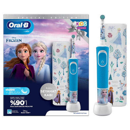 EAN 8006540773178 - Oral-B Vitality Pro Frozen Niño Cepillo dental oscilante Negro, Gris imagen 1