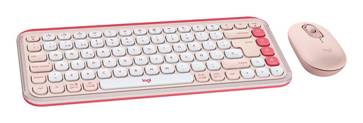 EAN 5099206127869 - Logitech 920-013120 teclado Ratón incluido Universal QWERTY Español Rosa, Blanco imagen 1