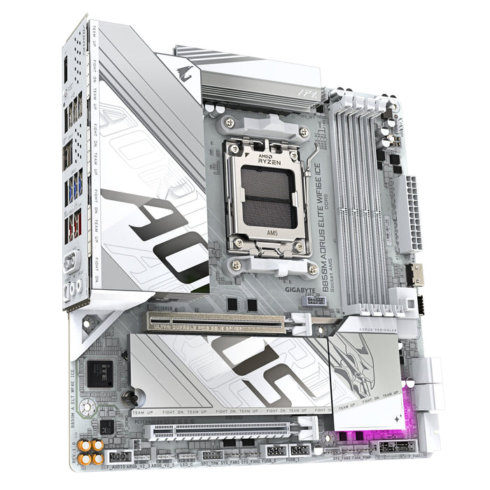 EAN 4719331866082 - GIGABYTE B850M AORUS ELITE WIFI6E ICE AMD B850 Zócalo AM5 micro ATX imagen 3
