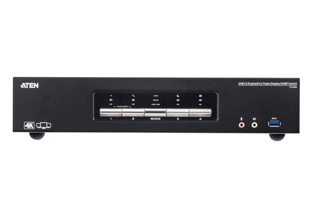 EAN 4719264647536 - ATEN CS1964-AT-G interruptor KVM Negro imagen 3