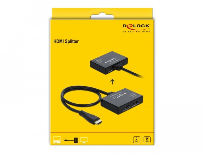 EAN 4043619877478 - DeLOCK 87747 divisor de video HDMI 2x HDMI imagen 3