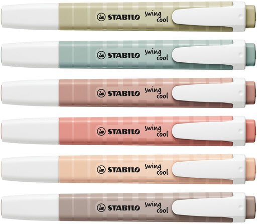 EAN 4006381619998 - STABILO swing cool NatureCOLORS marcador 6 pieza(s) Punta de cincel Multicolor imagen 2