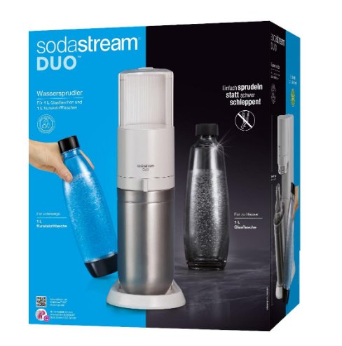 EAN 8719128118345 - SodaStream DUO Acero inoxidable, Blanco imagen 1