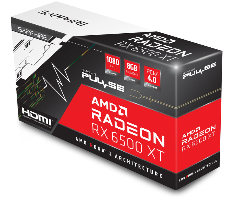 EAN 4895106295551 - Sapphire PULSE Radeon RX 6500 XT AMD 8 GB GDDR6 imagen 6