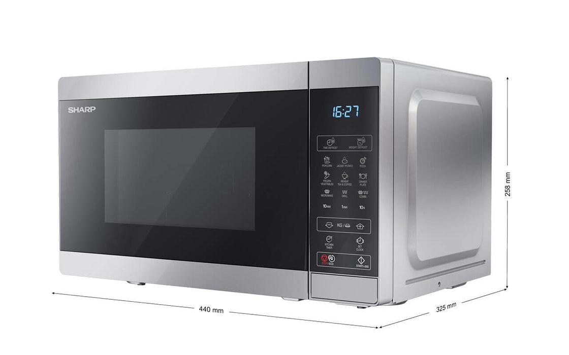 EAN 4974019966502 - Sharp YC-MG02E-S microondas Negro, Acero Microondas combinado Encimera 20 L 800 W imagen 5