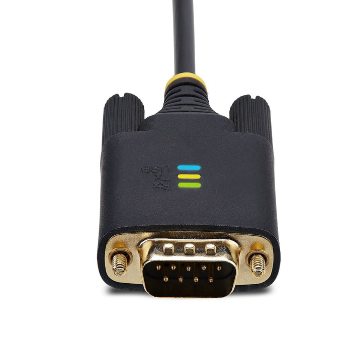 EAN 0065030898294 - StarTech.com 1P3FFCB-USB-SERIAL cable de serie Negro USB tipo A RS-232 imagen 4