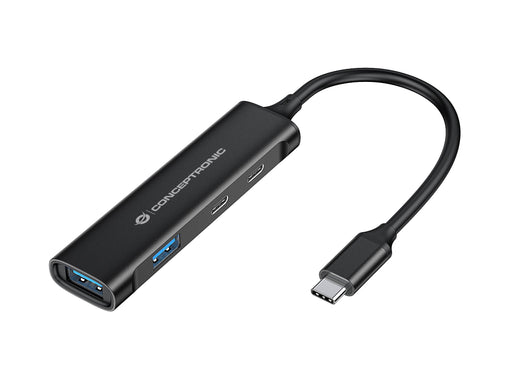 EAN 4015867228609 - Conceptronic HUBBIES12B hub de interfaz USB 3.2 Gen 1 (3.1 Gen 1) Type-C 5000 Mbit/s Negro imagen 1