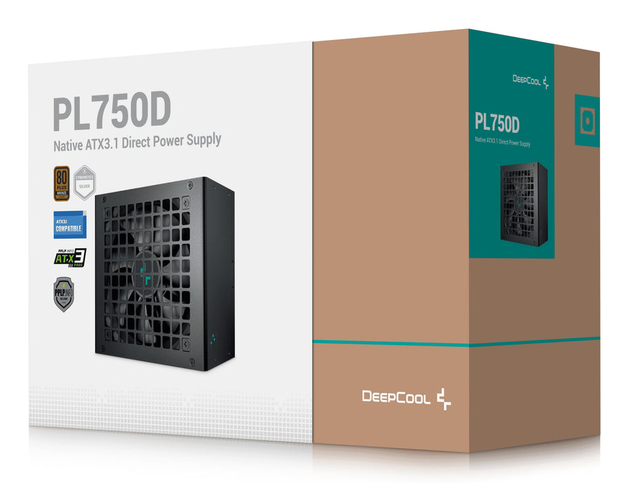EAN 6933412721338 - DeepCool PL750D unidad de fuente de alimentación 750 W 20+4 pin ATX ATX Negro imagen 8