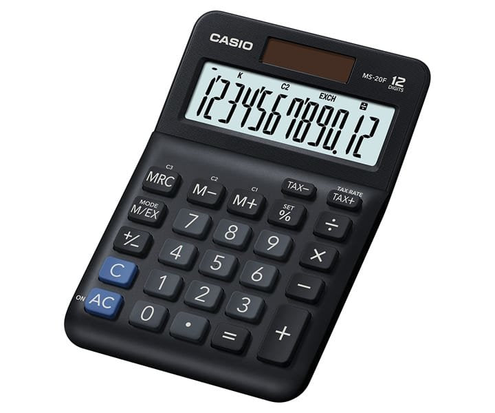 EAN 4549526615405 - Casio MS-20F calculadora Escritorio Calculadora básica Negro imagen 1