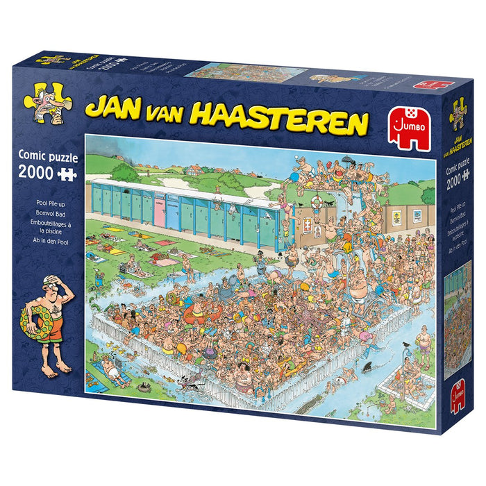 EAN 8710126200407 - Jan van Haasteren Pool Pile-Up 2000 pcs Puzzle rompecabezas 2000 pieza(s) Cómics imagen 5
