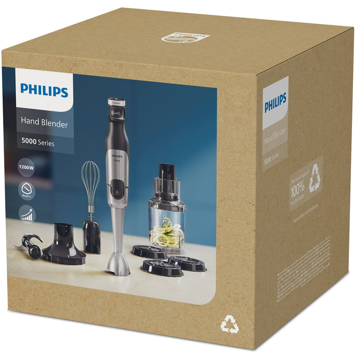 EAN 8720389035333 - Philips 5000 series HR2684/00 licuadora Batidora de vaso portátil 1200 W Negro, Acero inoxidable imagen 6