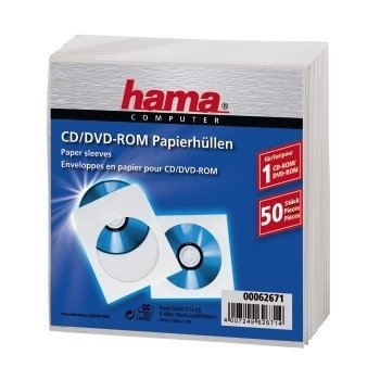 EAN 4007249626714 - Hama CD-ROM Paper Sleeves 50, White 50 discos Blanco imagen 4