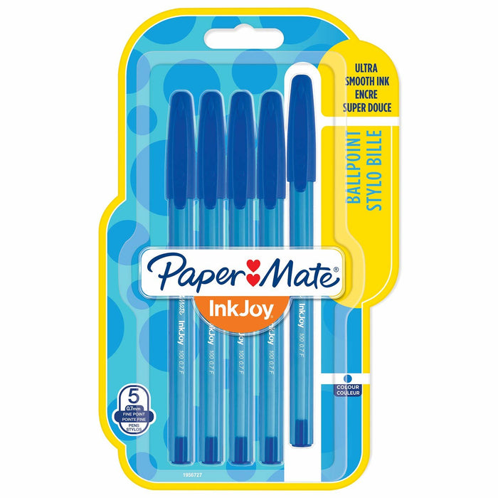 EAN 3501179567273 - Papermate InkJoy 100 ST Azul Bolígrafo Fino 5 pieza(s) imagen 1