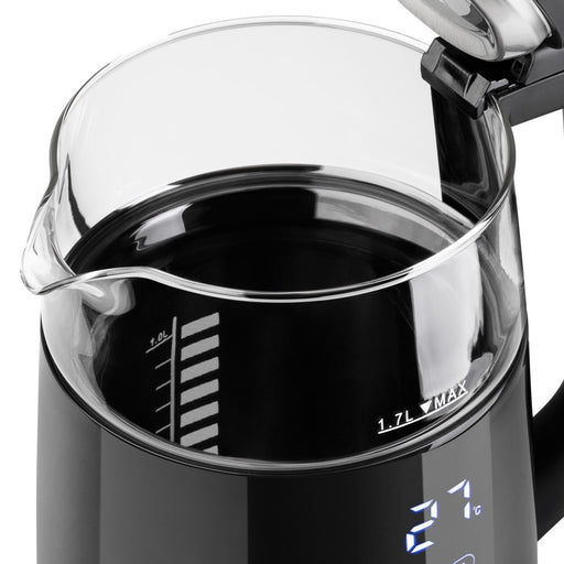 EAN 5608475034114 - Haeger EK-DIG.028A tetera eléctrica 1,7 L 2200 W Negro, Acero inoxidable, Transparente imagen 2