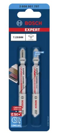 EAN 4059952657349 - Bosch T128BHM Hoja de sierra de vaivén Carburo 2 pieza(s) imagen 2