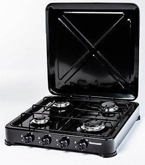 EAN 5902230901445 - Ravanson K-04TB hobs Negro Encimera Encimera de gas 4 zona(s) imagen 2
