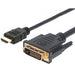 EAN 8057685304635 - Techly 5.0m HDMI - DVI-D M/M 5 m Negro imagen 1