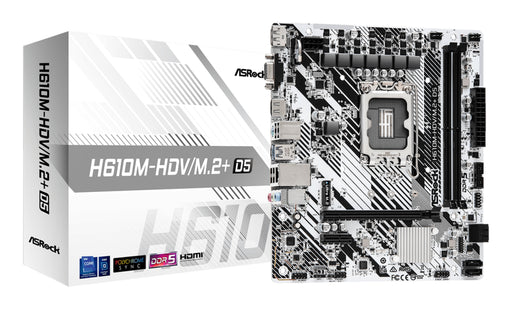 EAN 4710483943478 - Asrock H610M-HDV/M.2+ D5 Intel H610 LGA 1700 micro ATX imagen 1