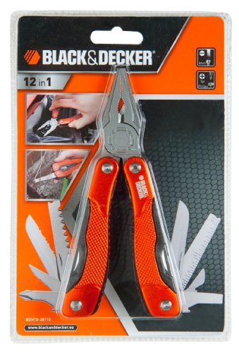EAN 3253560281106 - Black & Decker BDHT0-28110 alicate multiherramienta 12 herramientas Negro, Rojo, Acero inoxidable imagen 2