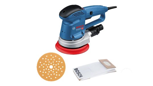 EAN 4059952528922 - Bosch GEX 34-150 Professional Lijadora rotorbital 12000 RPM 24000 OPM Negro, Azul, Gris, Rojo imagen 1