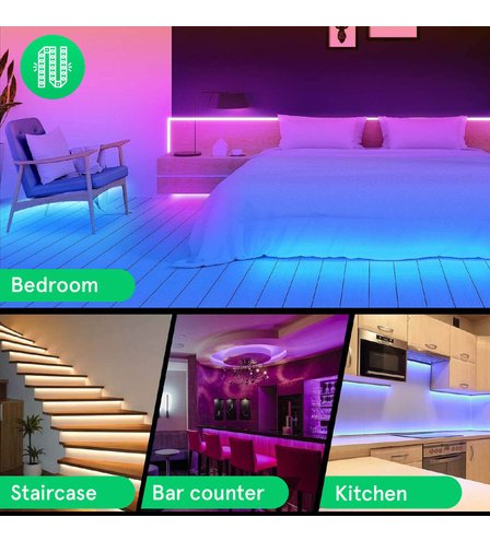 EAN 5907772033913 - Nous 5907772033913 iluminación inteligente Tira de luz inteligente Wi-Fi 24 W imagen 4