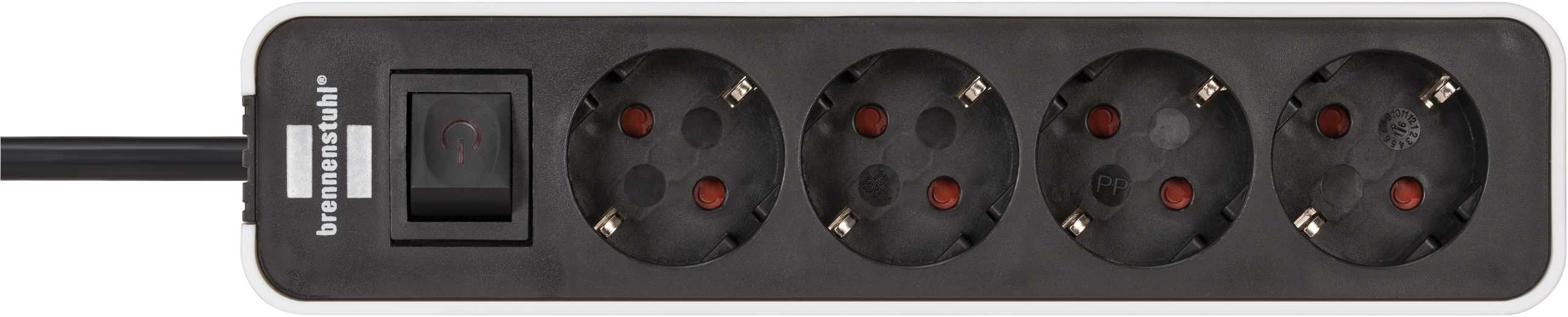 EAN 4007123647538 - Brennenstuhl 1153240020 base múltiple 1,5 m 4 salidas AC Interior Blanco imagen 3