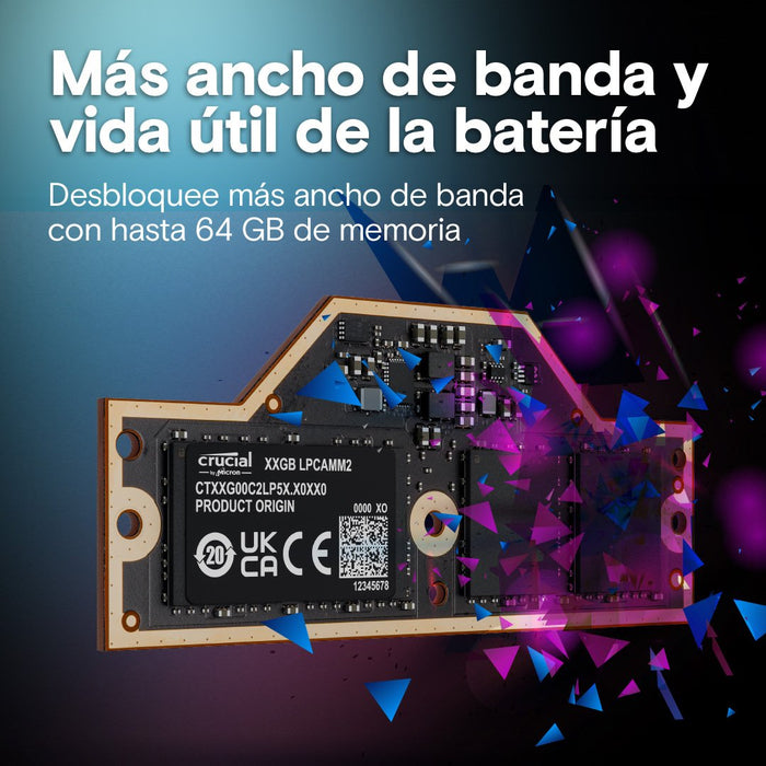 EAN 649528945501 - Crucial CT32G75C2LP5X módulo de memoria 32 GB 1 x 32 GB LPDDR5X 7500 MT/s imagen 5