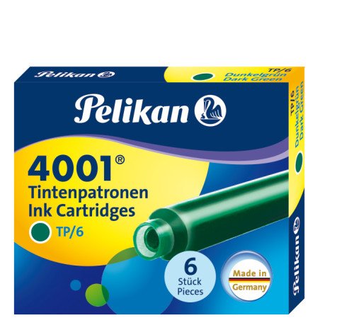 EAN 4012700300089 - Pelikan 300087 Recambio de bolígrafo Verde 6 pieza(s) imagen 1