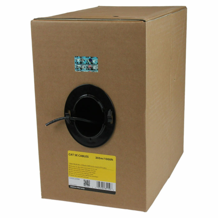 EAN 0065030851596 - StarTech.com WIR5ECMRBK cable de red 304,9 m U/UTP (UTP) imagen 1