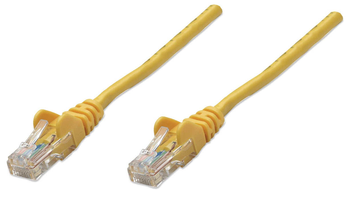 EAN 0766623325974 - Intellinet RJ-45 M/M, 10m cable de red Amarillo Cat5e U/UTP (UTP) imagen 1