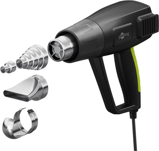EAN 4040849778230 - Goobay 77823 pistola de calor Pistola de aire caliente 450 l/min 650 °C 1500 W Negro imagen 1