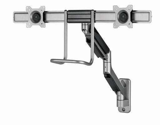 EAN 8716309127660 - Gembird Laikiklis Adjustable wall 2-display mounting arm 17-32inch iki 8kg imagen 2