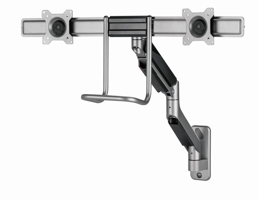 EAN 8716309127660 - Gembird Laikiklis Adjustable wall 2-display mounting arm 17-32inch iki 8kg imagen 2